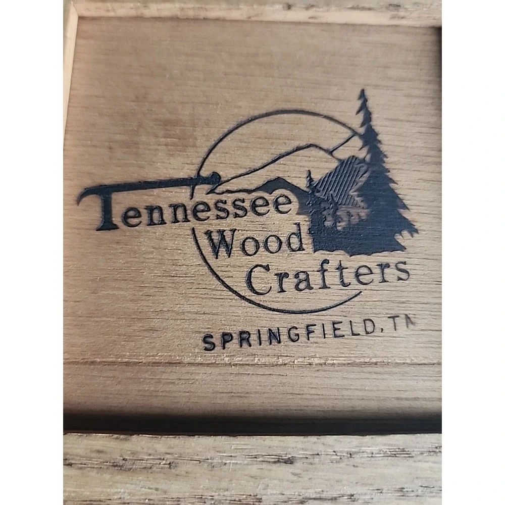 Tennessee Wood Crafters Solid Wood  Decorative Quilted Box Memory MADE IN USA